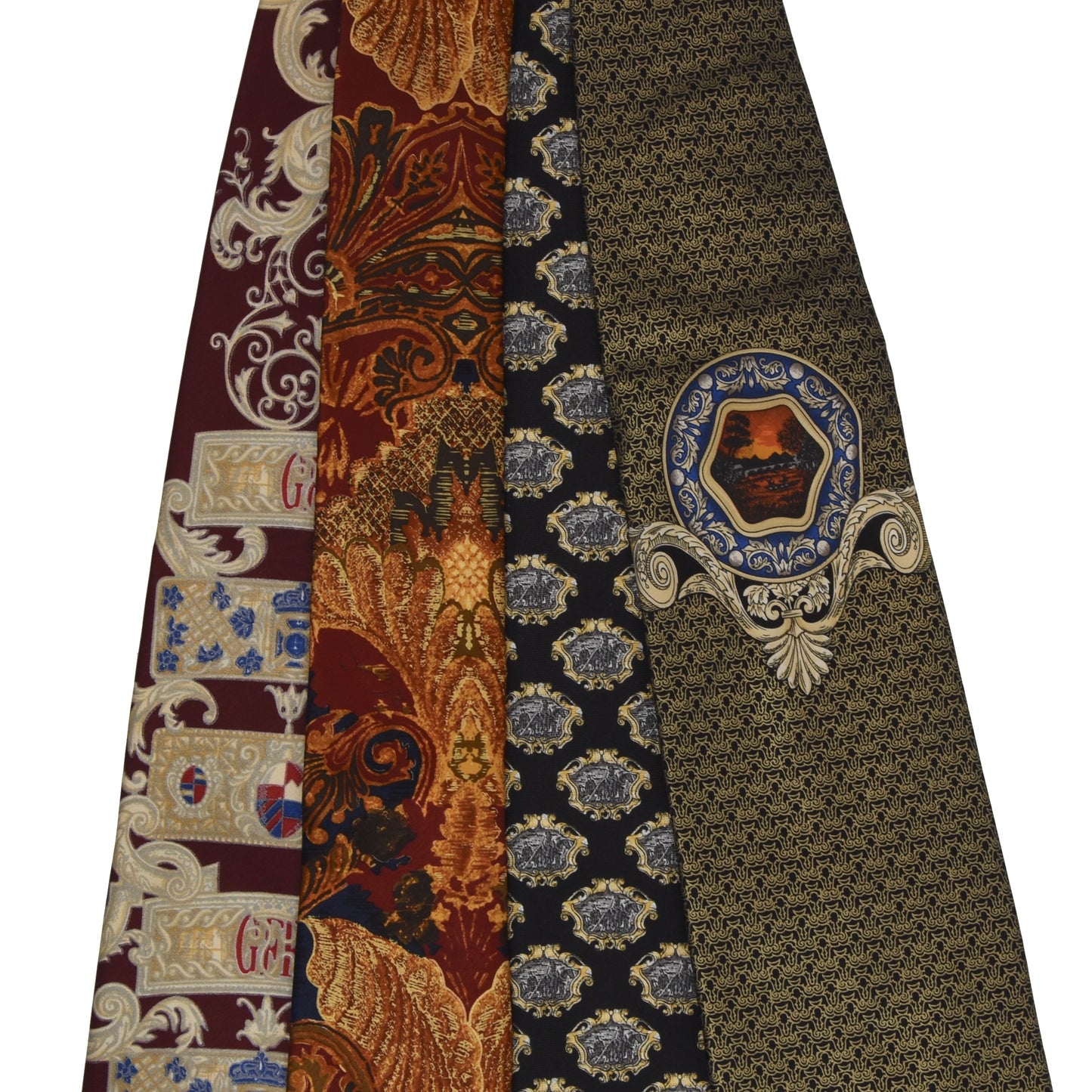 4x Vintage Gianfranco Ferré Krawatten