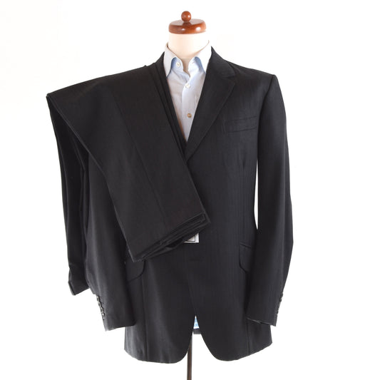 George's Bespoke London Wool Suit Inc. 2 Paar Hosen – Grau