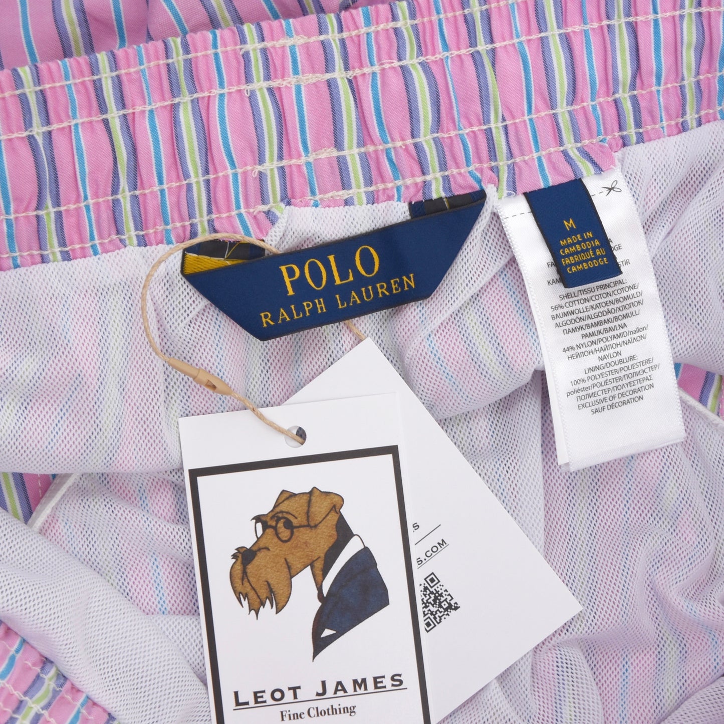 Polo Ralph Lauren Swim Trunks Size M - Pink Stripes