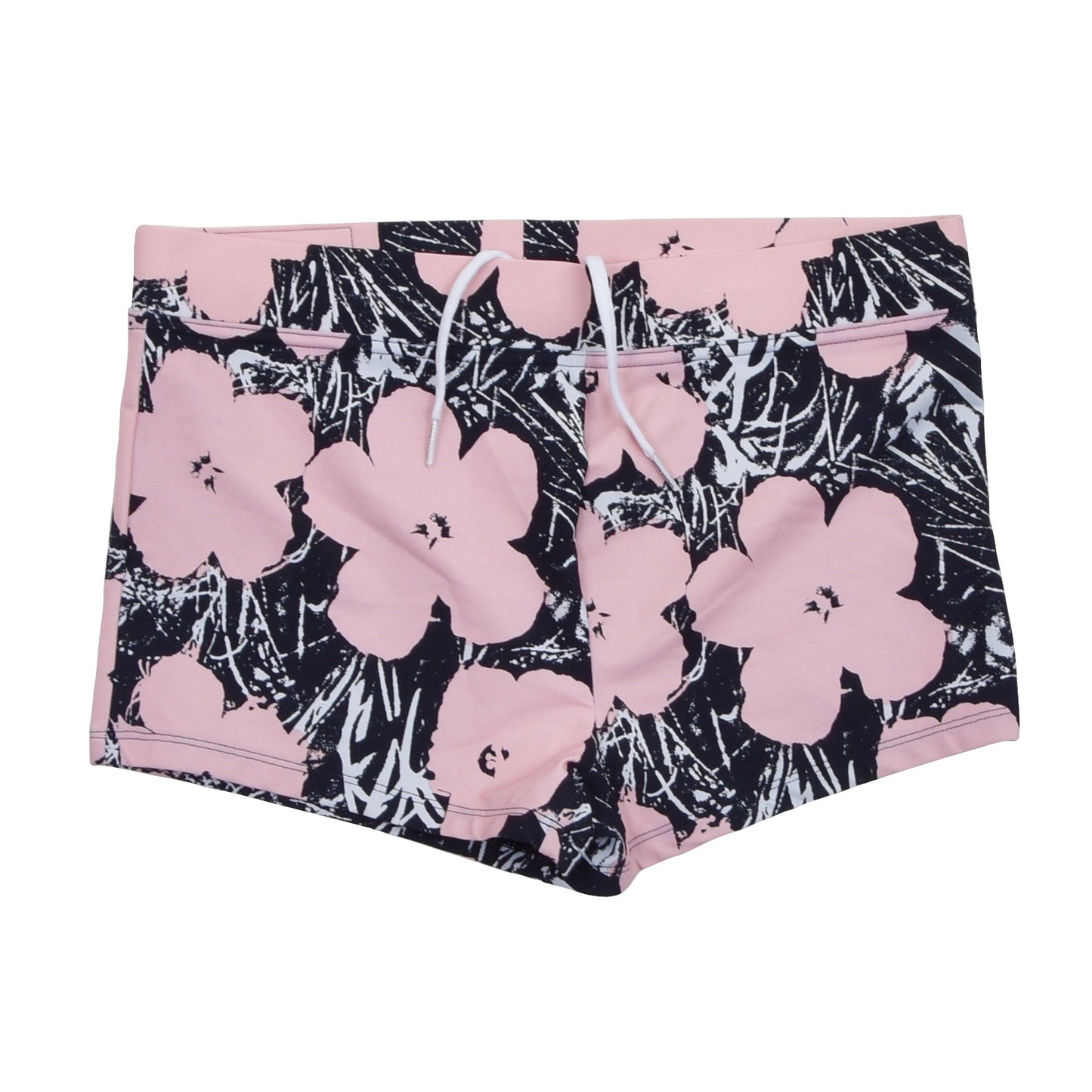 Andy Warhol x Calvin Klein Swim Shorts Size M - Pink Hibiscus