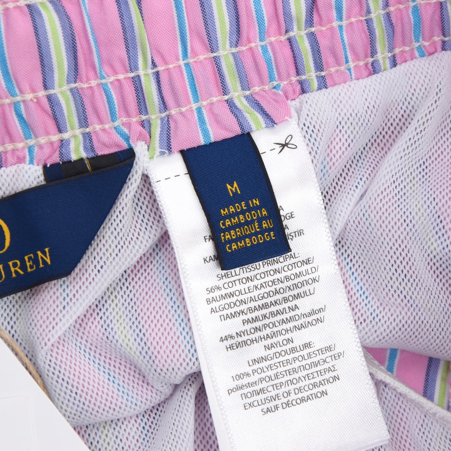 Polo Ralph Lauren Swim Trunks Size M - Pink Stripes
