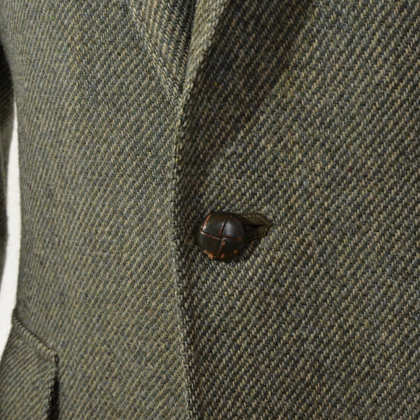 DAKS London Shetland Woll-Tweed-Jacke Größe 52 - Grün