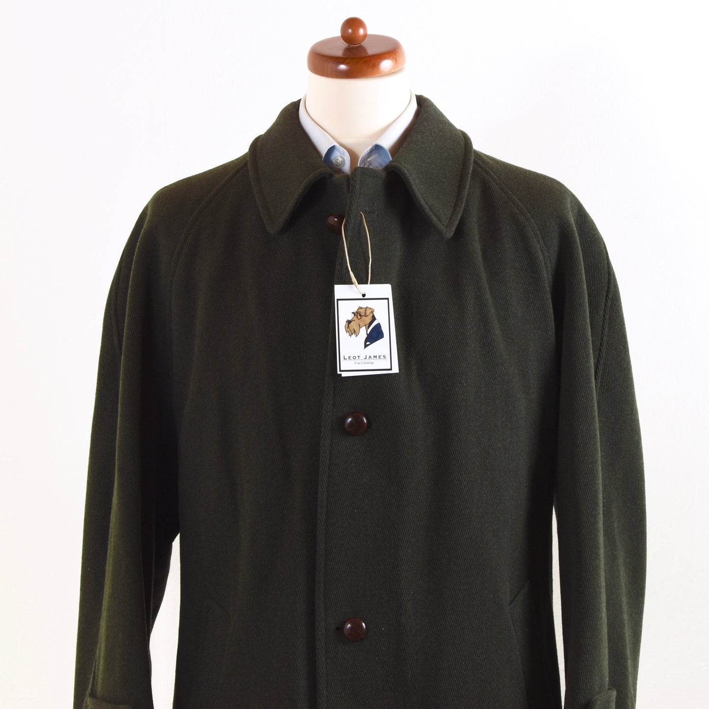 Corneliani Wool Blend Coat Size 54 - Loden Green