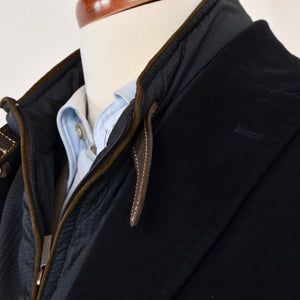 Massimo Dutti Coat Zip Out Collar Größe 56 Slim - Navy