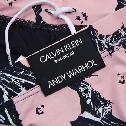 Andy Warhol x Calvin Klein Badeshorts Größe M - Pink Hibiscus