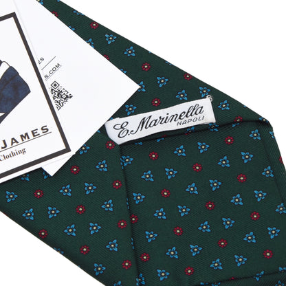 E. Marinella Napoli Silk Tie - Green