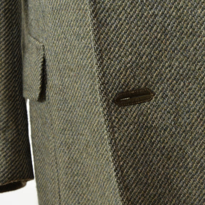 DAKS London Shetland Wool Tweed Jacket Size 52 - Green