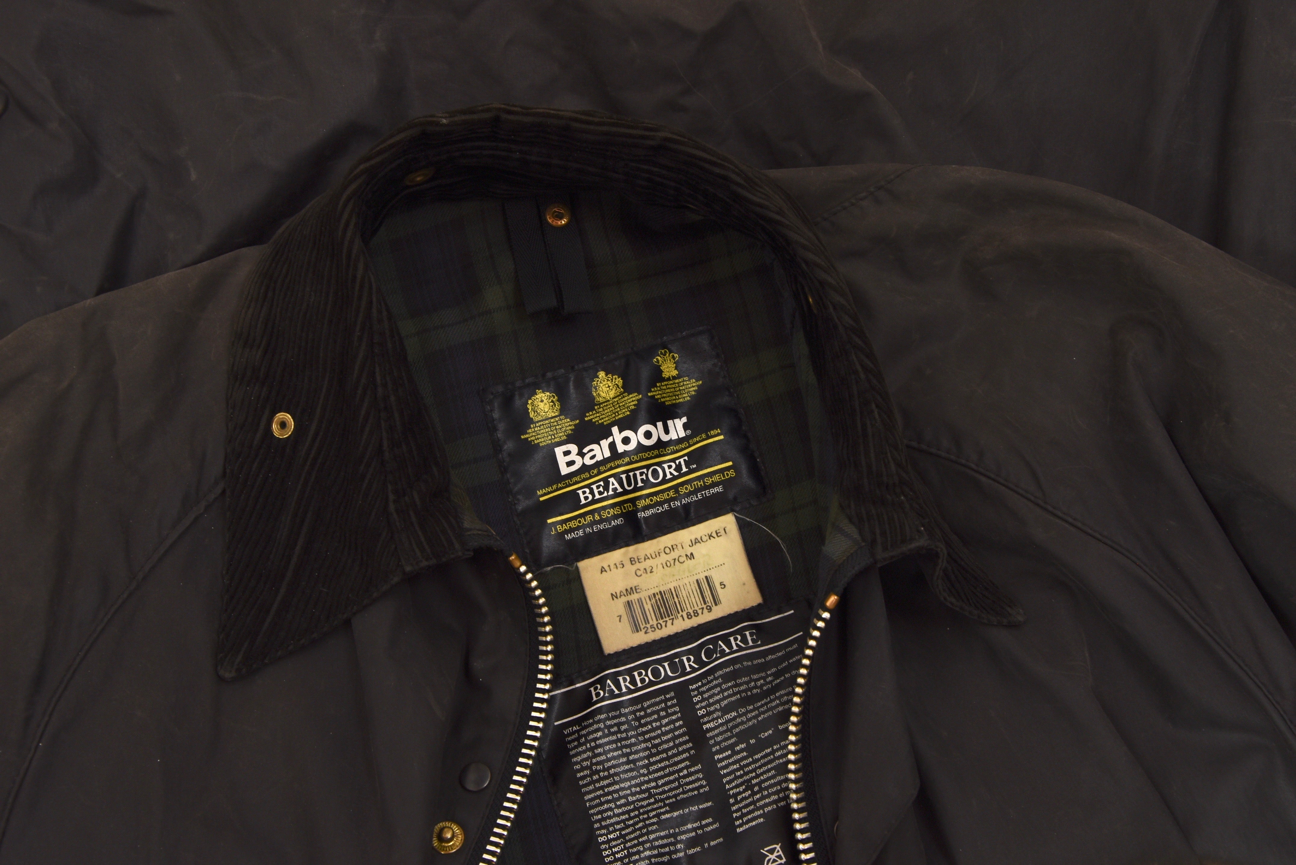 Barbour c42 discount size