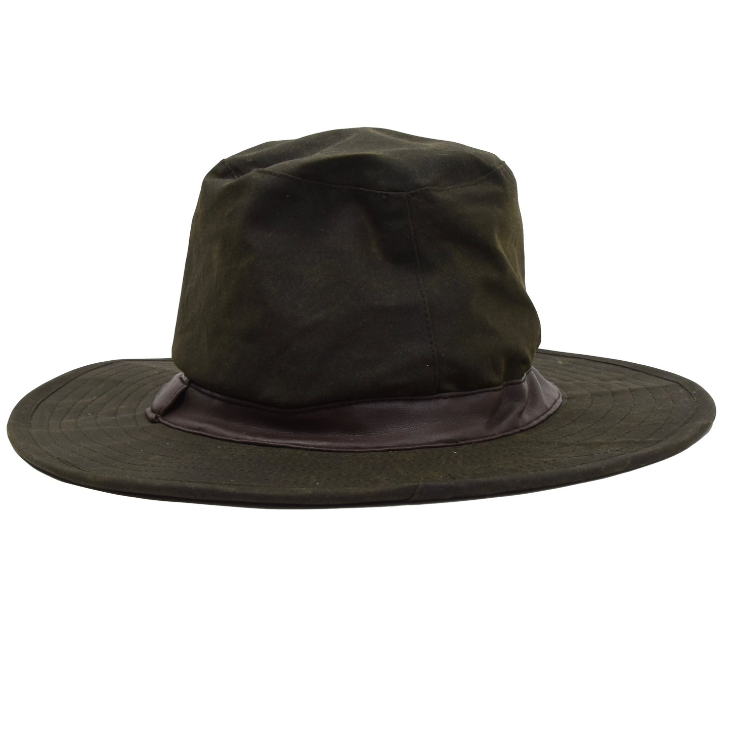 Barbour D592 Bushman Waxed Hat Größe SM - Grün