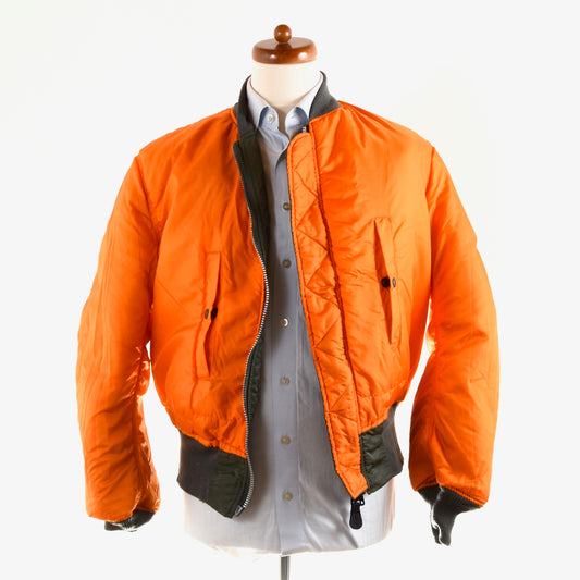 Alpha Industries MA-1 Fliegerjacke Größe L - Orange