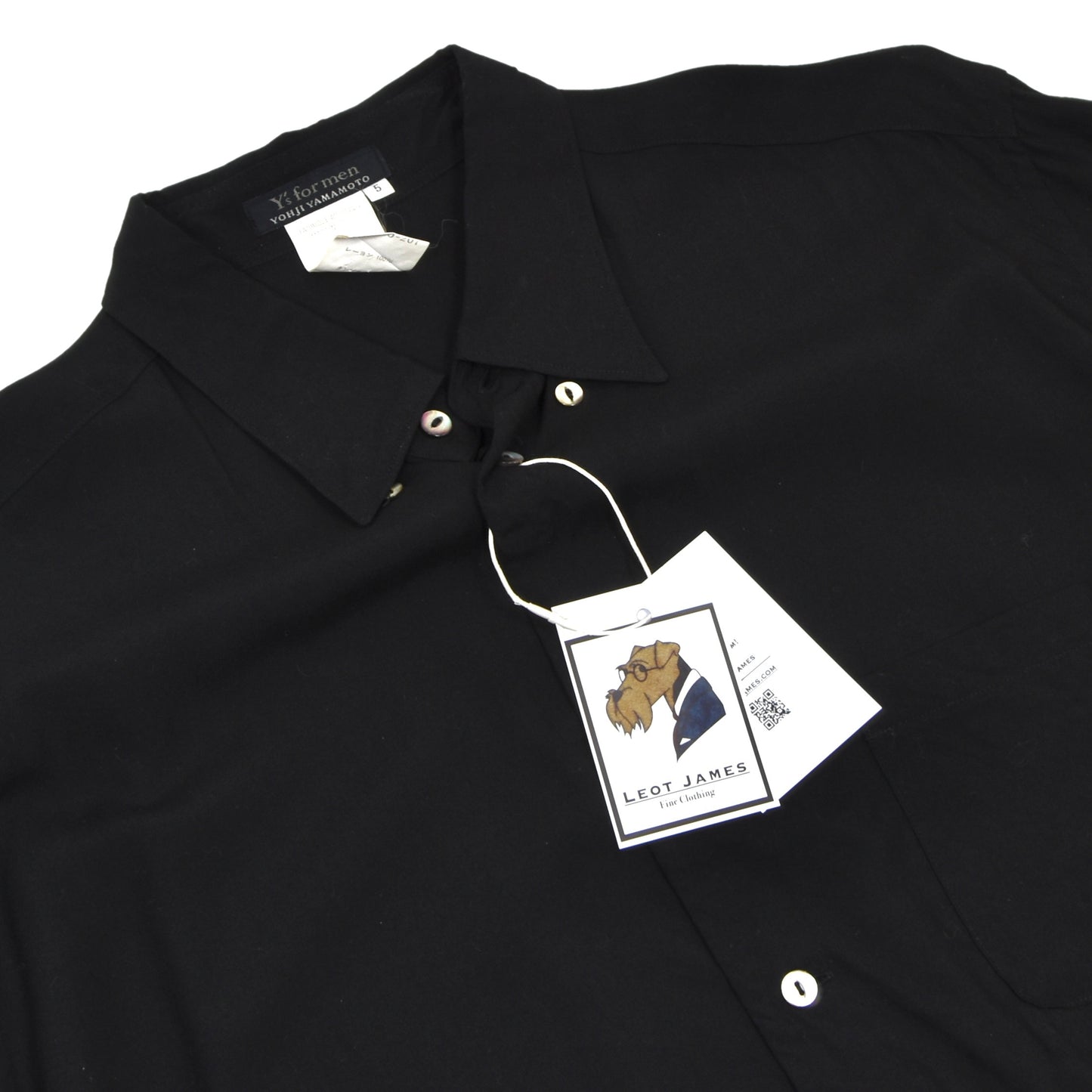 Vintage Y's Yohji Yamamoto AW 2000 Rayon Shirt Size 5 - Black