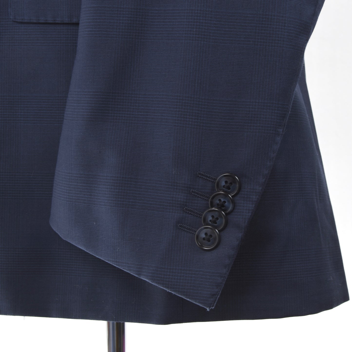 Corneliani Super 130s Wool Suit Size 52 - Navy Blue Prince of Wales