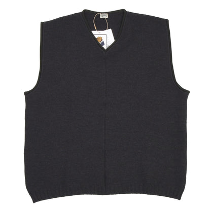 Gössl Wool Sweater Vest Size 54 - Charcoal