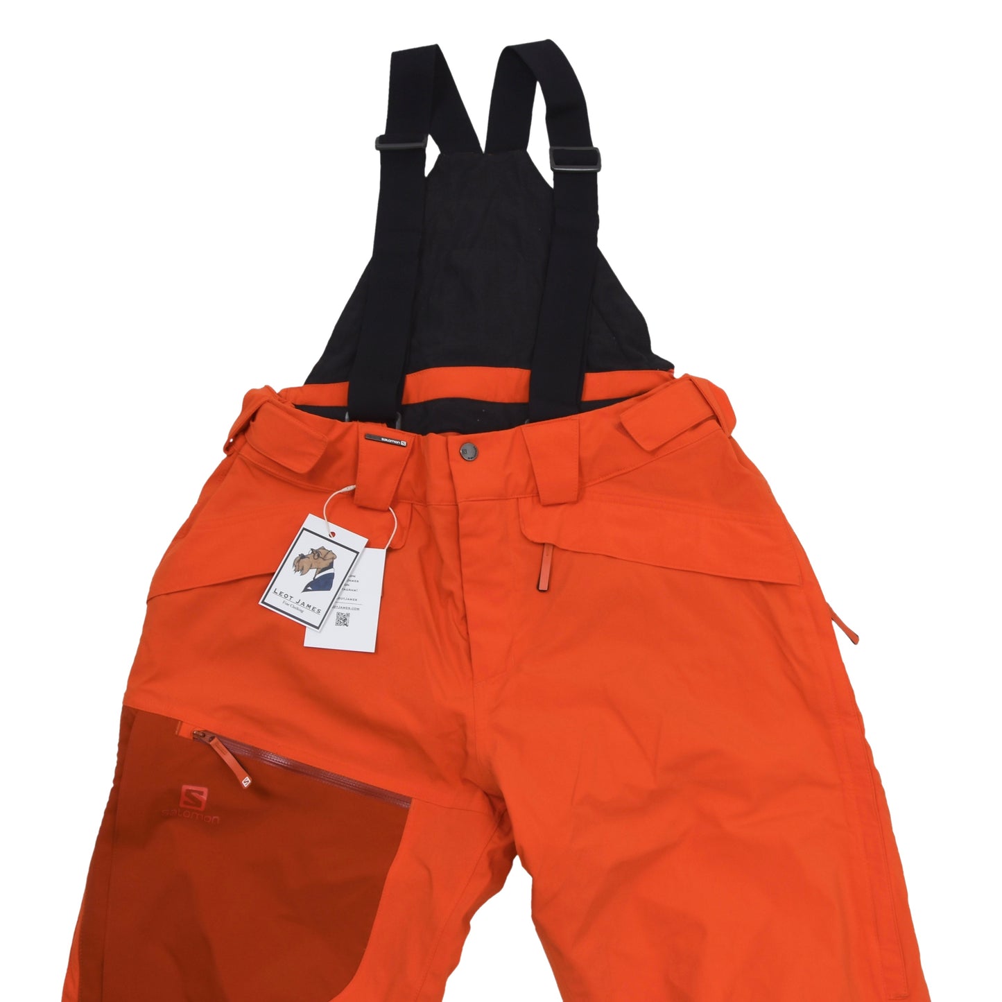 Salomon ClimaPro Storm Snowboard/Ski Pants Size L - Blaze Orange