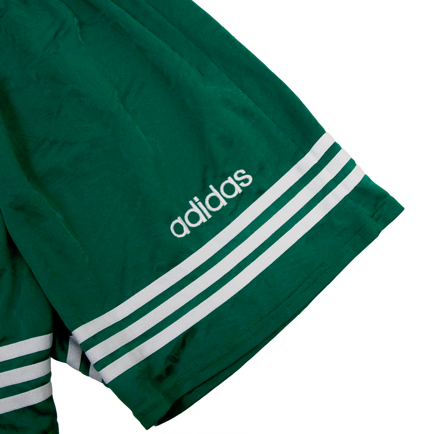Vintage Adidas Jacquard Shorts Size D8/US L - Green