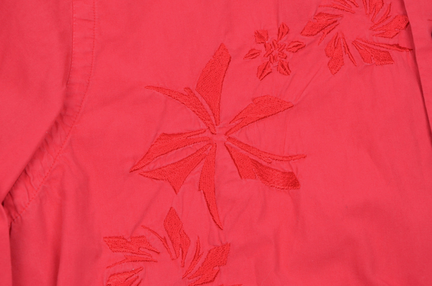 Vintage Versace Sport Embroidered Shirt - Red