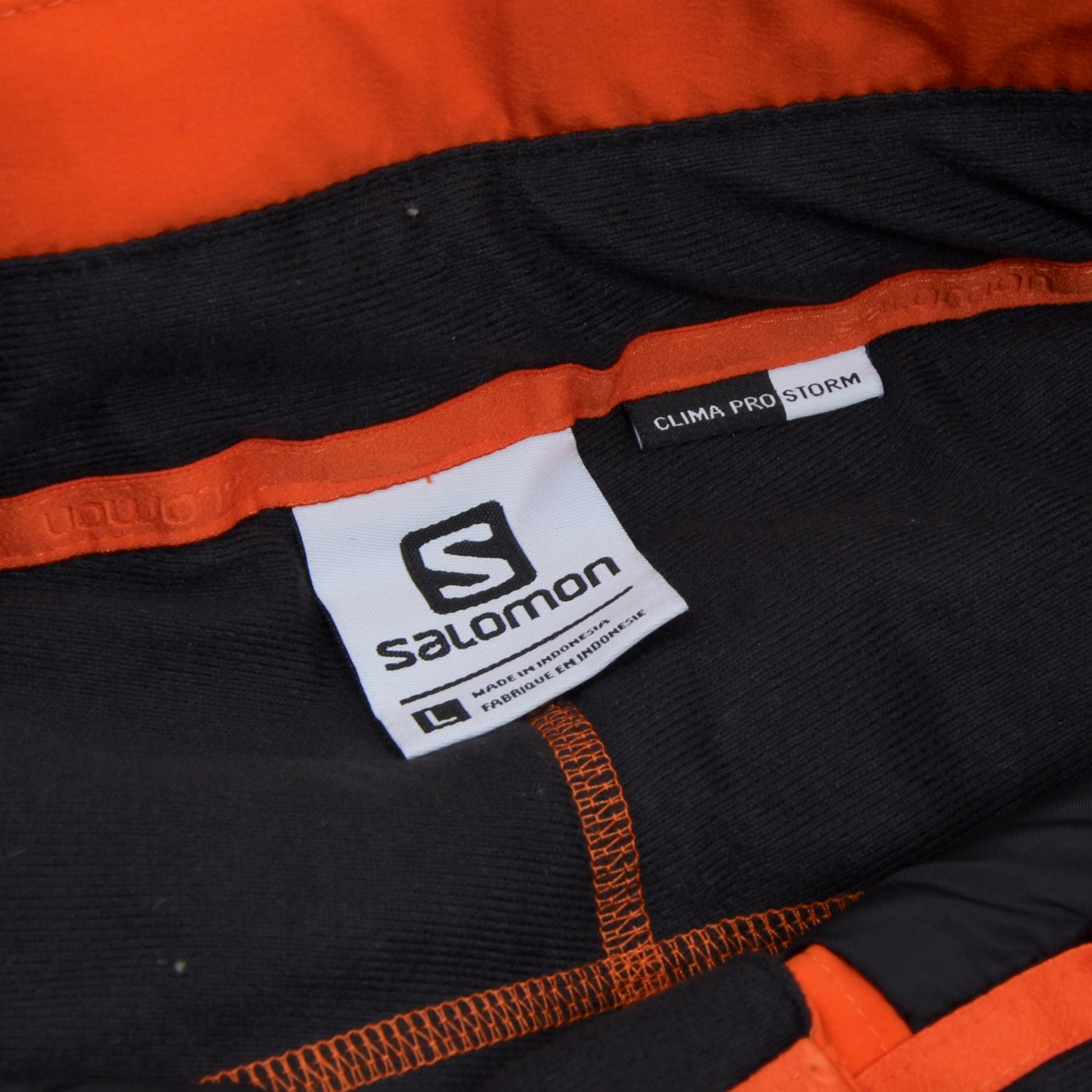 Salomon ClimaPro Storm Snowboard/Ski Pants Size L Blaze Orange