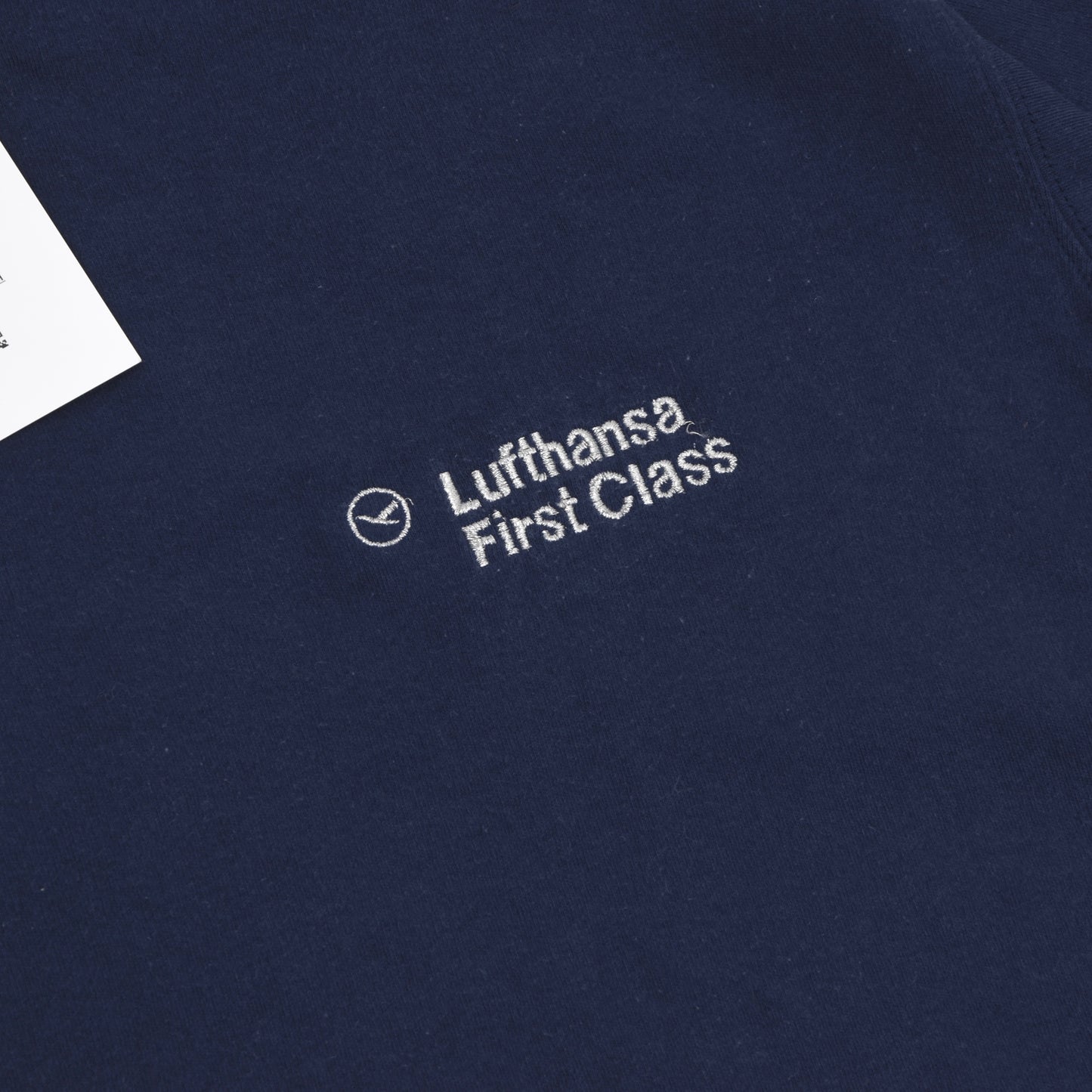 2x Lufthansa First Class/Bogner Cotton Sweatshirts/Tops Größe 54/XL - Marineblau
