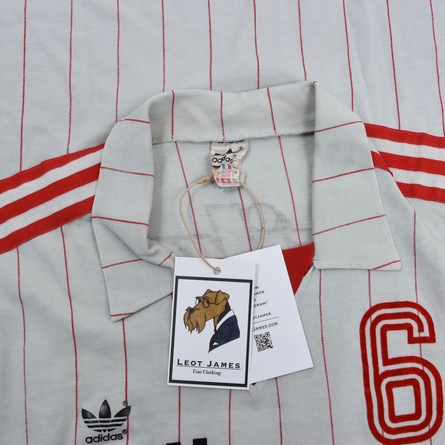 Vintage '80s Adidas Jersey #6 Size 7/8