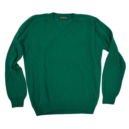 Alan Paine England Pullover mit V-Ausschnitt Größe UK 46"/117cm EUR 54 – Grün