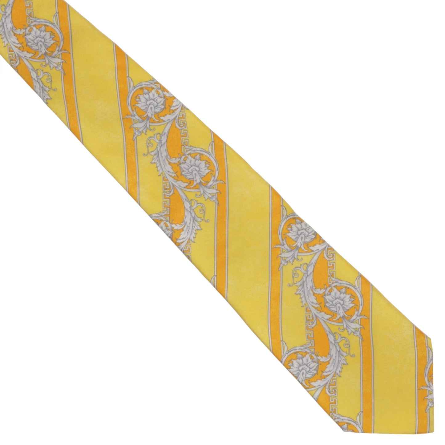 Vintage V2 Versace Silk Tie - Yellow