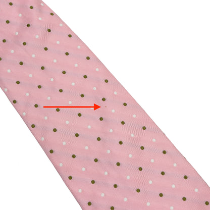 Gössl Krawatte Seide - Pink Punktmuster