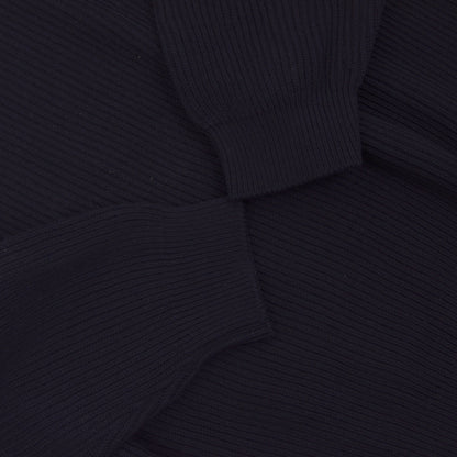 Ermenegildo Zegna Yachting Thick Wool Sweater Size XL - Navy Blue