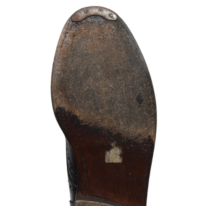 Ludwig Reiter Shell Cordovan Single Monk Schuhe Größe 10 1/2 - Schwarz