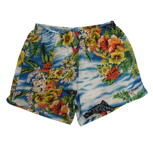 Vintage Polo Sport Swim Trunks Size L - Hawaiian Print