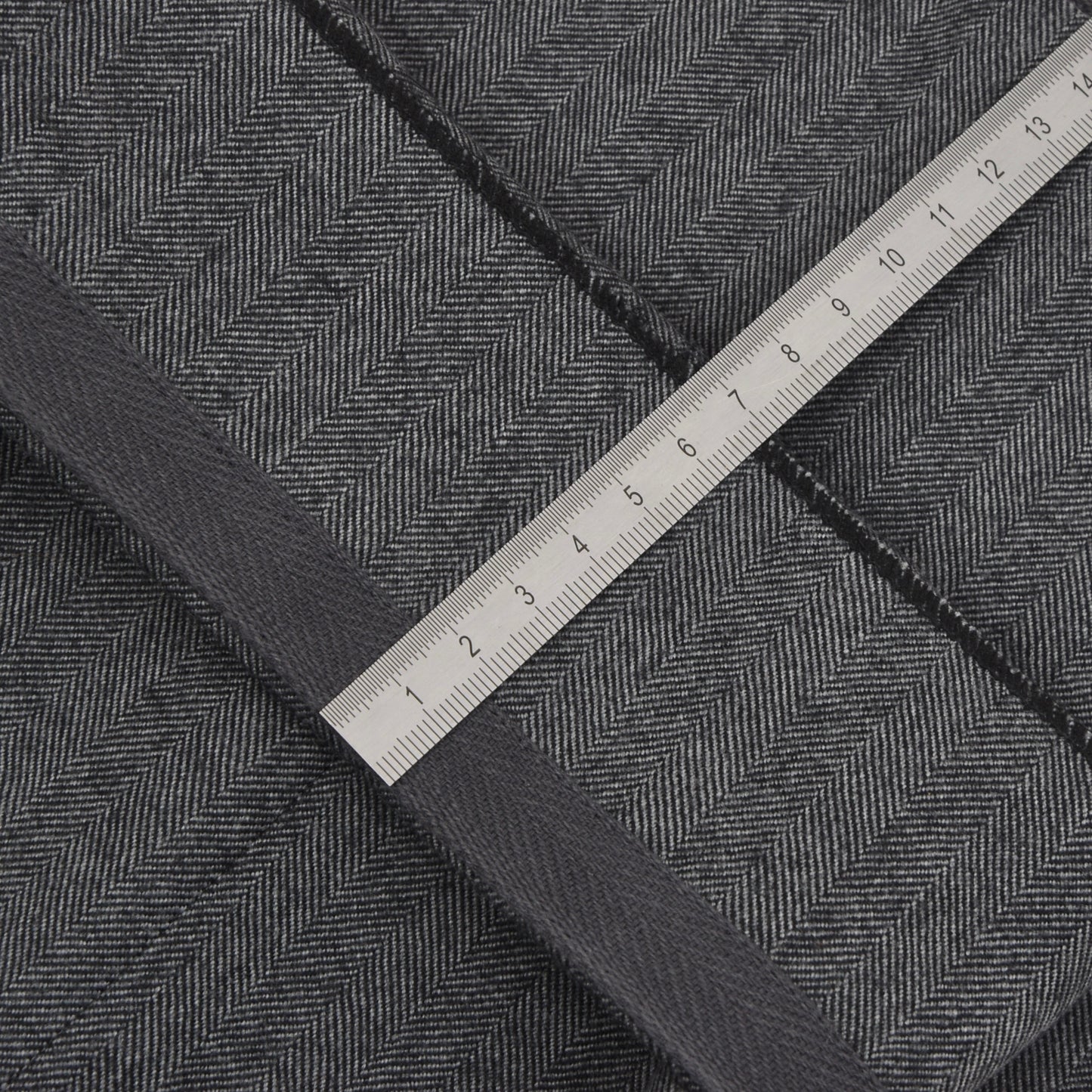 Ermenegildo Zegna Herringbone Wool Pants Size 56 - Grey