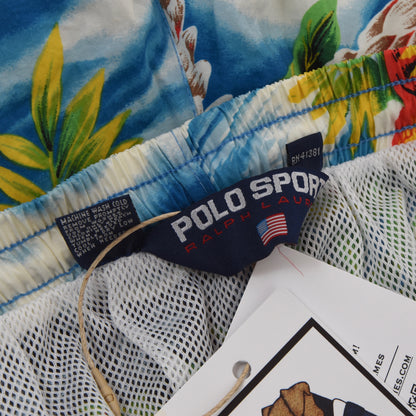 Vintage Polo Sport Swim Trunks Size L - Hawaiian Print