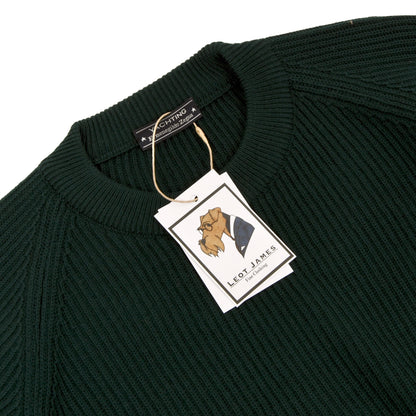 Ermenegildo Zegna Yachting Thick Wool Sweater Size L - Green