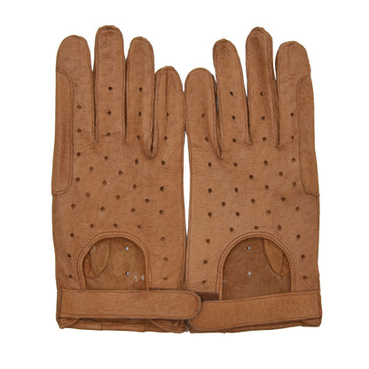 Unlined Leather Driving Gloves Size 8.5 - Tan