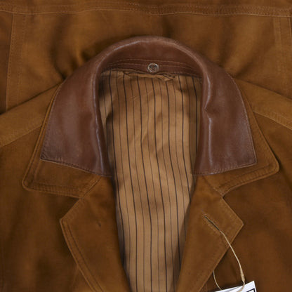 Leder Stoichart Suede Leather Jacket - Tobacco Brown