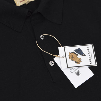 Ermenegildo Zegna Poloshirt aus Wolle/Kaschmir/Seide Größe L/52 - Schwarz