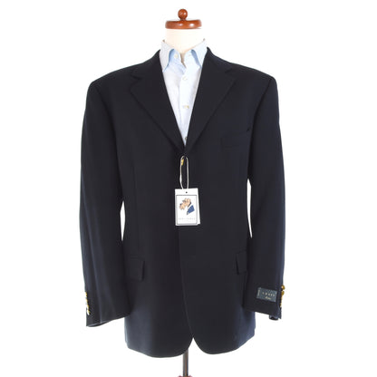 Corneliani Trend Wool Jacket Size 54 - Navy Blue