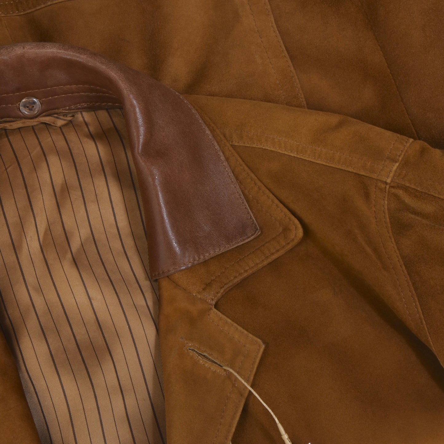 Leder Stoichart Suede Leather Jacket - Tobacco Brown