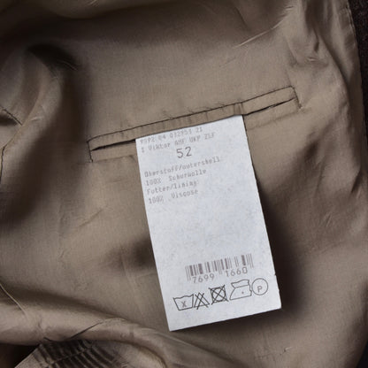 Dietmar Haas Moon Tweed Jacket Size 52 - Brown