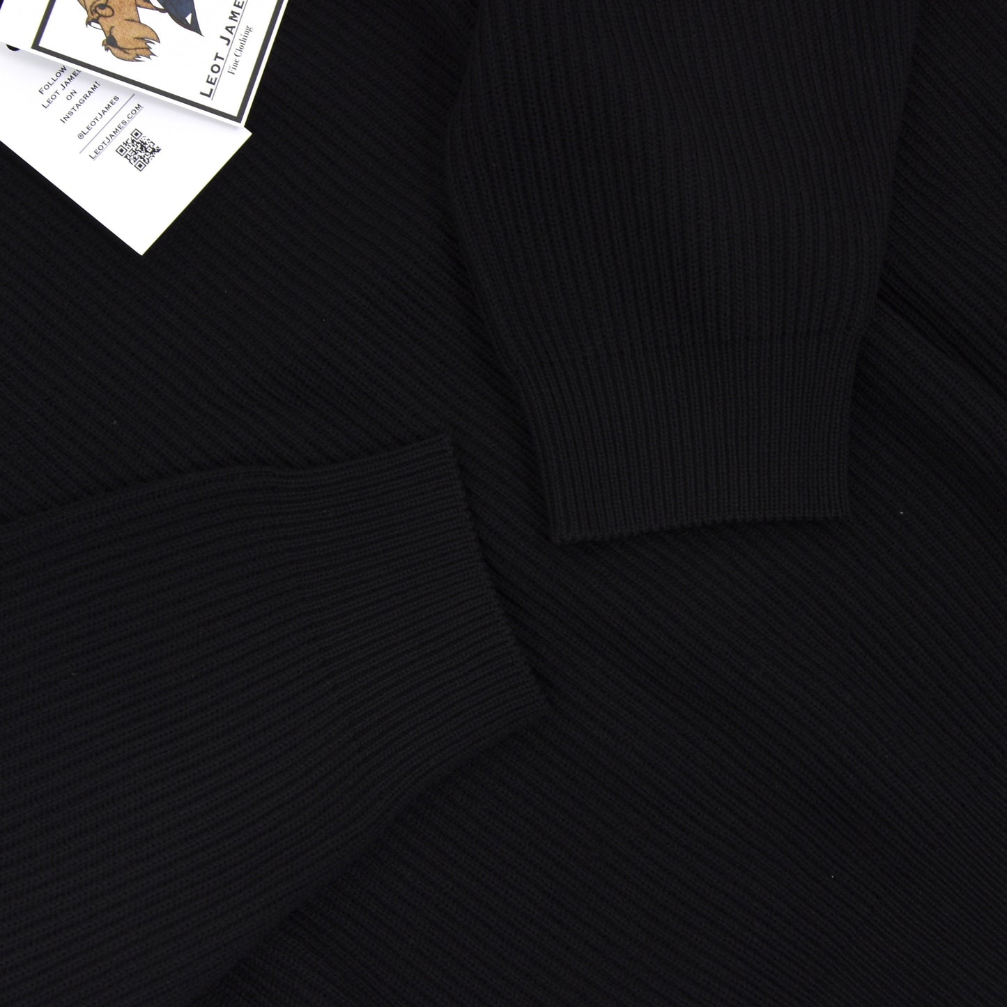 Ermenegildo Zegna 1/4 Zip Wool Sweater Size XL - Black