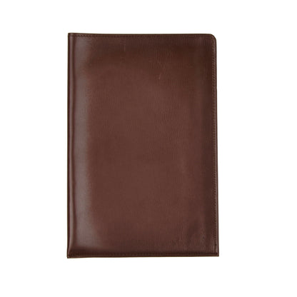 Unlined Leather Passport Case/Wallet - Brown