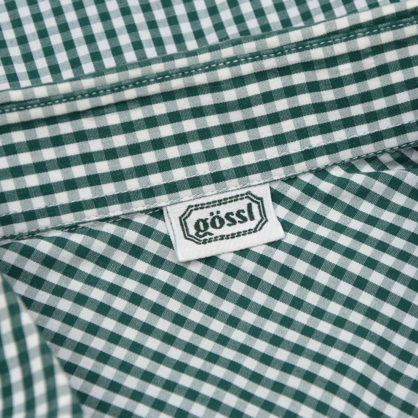 Gössl Trachtenhemd Size 40  - Green Plaid