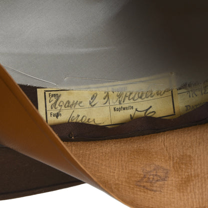 Vintage Borsalino Felt Hat 5.5cm Brim Size 56 - Brown