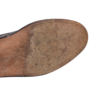 László Vass Shell Cordovan Budapester Schuhe Größe 46 - Burgund