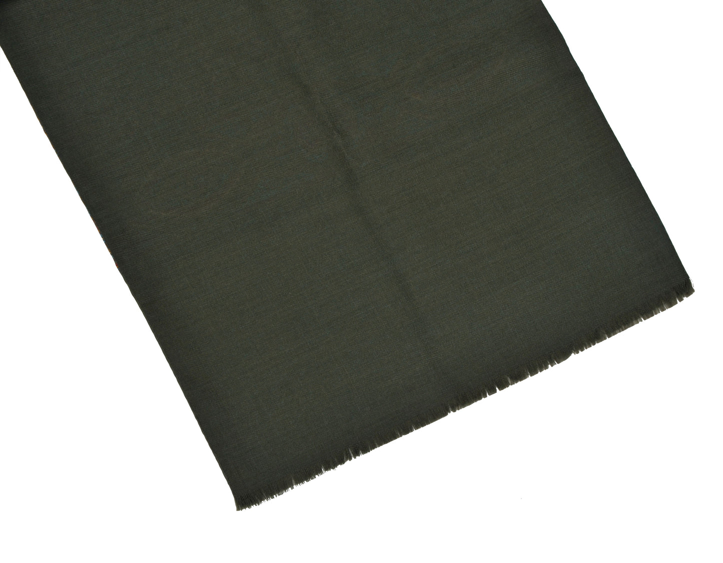 Doubled-Sided Silk/Wool Dress Scarf - Green