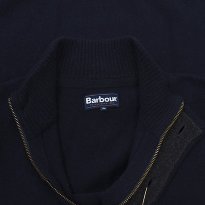 Barbour Strickjacke aus 100 % Wolle, Größe XL, Marineblau