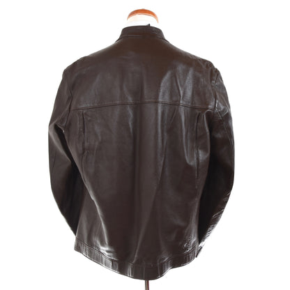 Classic Vintage Leather Jacket - Brown