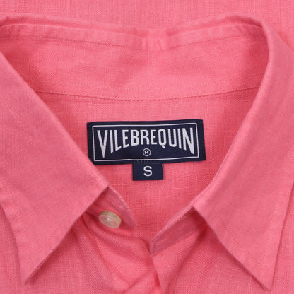 Vilebrequin Linen Shirt Size S ca. 56.5cm - Pink