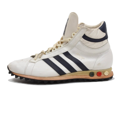 Vintage Adidas Jogging hohe Turnschuhe Größe 9 - weiß/Marine