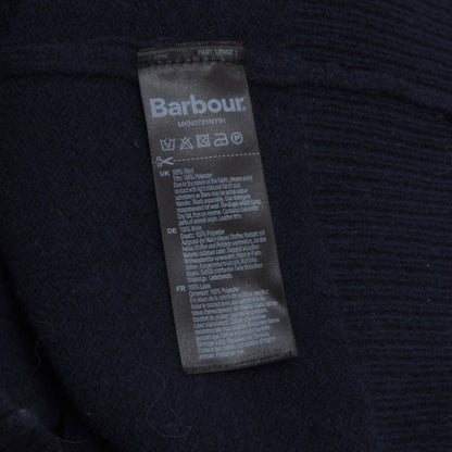 Barbour Strickjacke aus 100 % Wolle, Größe XL, Marineblau