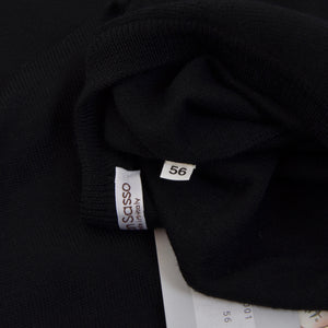 Gran Sasso Wollpullover mit V-Ausschnitt Größe 56 - Schwarz